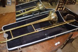 Cased Emporer brass trombone