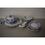 Quantity of Cauldon dragon pattern tea wares