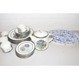 Mixed Lot: A quantity of Wedgwood Iona floral decorated tea and table wares together with a Booths