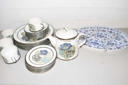 Mixed Lot: A quantity of Wedgwood Iona floral decorated tea and table wares together with a Booths