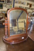 Victorian mahogany framed swing dressing table mirror