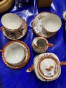 Japanese eggshell porcelain tea set