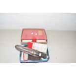 Mixed Lot: Personal affairs notebook together with various ephemera, vintage hand warmer, and a
