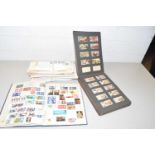 Mixed Lot: Various first day covers, stamp album, album of various cigarette cards etc