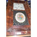 Jerome & Co Newhaven Connecticut wall clock with floral decoration