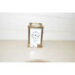 20th Century brass cased carriage clock