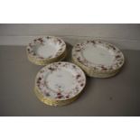 Quantity of Minton Ancestral pattern plates and bowls