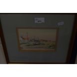 Country landscape by John Rowbottom, watercolour, framed and glazed