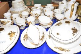 Quantity of gilt decorated Royal Imperial tea and table wares