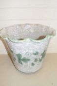 Modern grey mottled glazed jardiniere