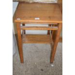 Small oak side table, 45cm wide