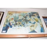 Reproduction print after Renoir, framed and glazed