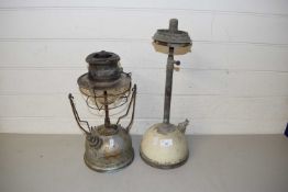 Two vintage parafin lamps