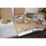 Quantity of boxed collectors plates