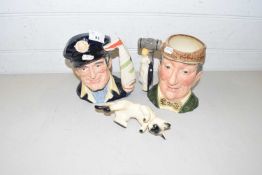 Royal Doulton character jugs, The Yachtsman and The Auctioneer