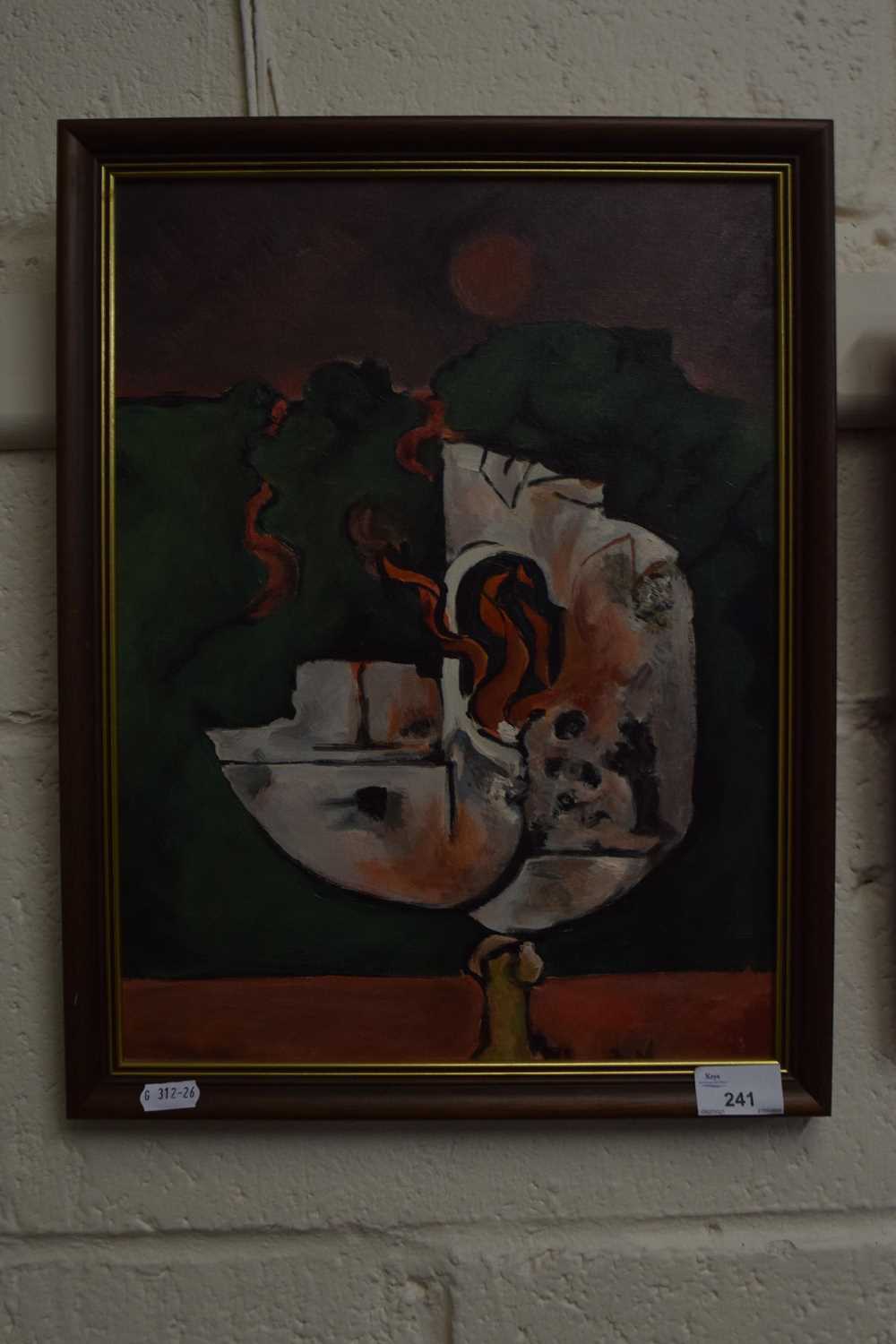 Contemporary abstract, framed