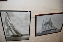 Two photographic prints Beken of Cowes