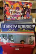 Box of assorted LP's to include Lionel Richie, Barry Manilow, Diana Ross and others