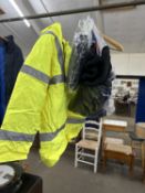 Gents high-viz jacket together with as new fleeces