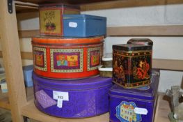 Quantity of assorted commemorative and packaging tins