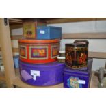 Quantity of assorted commemorative and packaging tins