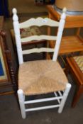 Rush seated kitchen chair