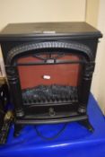 Faux woodburner plug in electric heater