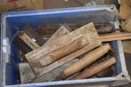 Box of assorted hand tools, garden shears etc