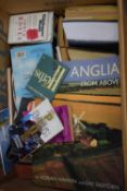 Large box of assorted books mainly reference