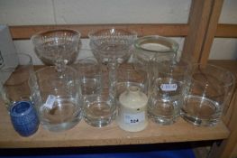 Quantity of mixed glass ware