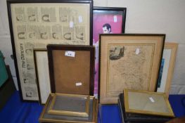 Mixed Lot: Various assorted pictures and frames