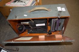 35mm film strip projector, cased