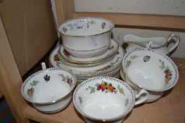 Quantity of Locarno floral decorated tea wares
