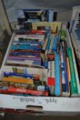 A box of assorted travel guides to include Japan, Europe, Iceland, UK and others