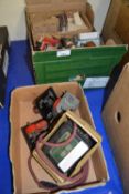 Quantity of assorted electrical workshop items mainly bulbs