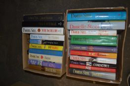 Two boxes of Danielle Steele hardback novels