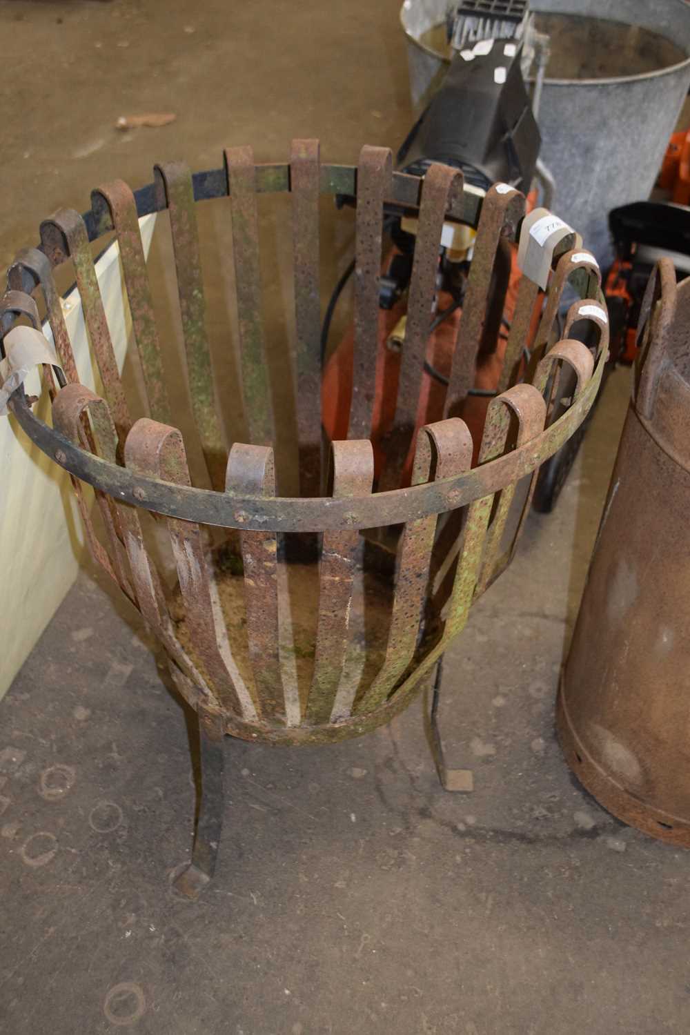 Wrought iron brazier