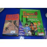 Copy of Harry Potter and the Goblet of Fire together with Enid Blyton's Famous Five, On The Case