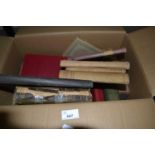 Box of assorted leather bound and other books