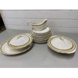 Quantity of Grindley cream petal table wares