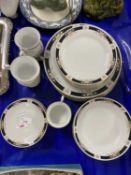 Quantity of Crown Ming table wares