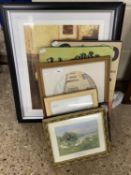 Mixed Lot: Various prints, reproduction advertising pictures etc