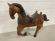 20th Century carved wooden horse model