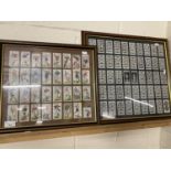 Framed Players cigarette cards Association Footballers and Association Cup Winners (2)