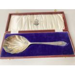 Parkinsons of Burnley cased silver plated commemorative spoon