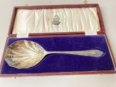 Parkinsons of Burnley cased silver plated commemorative spoon