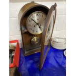 20th Century dome topped clock, the face marked Haller.AG