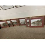 Group of eight reproduction black and white photographs, views of Cromer