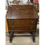 Early 20th Century oak veneered bureau