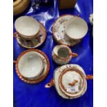 Japanese eggshell porcelain tea set